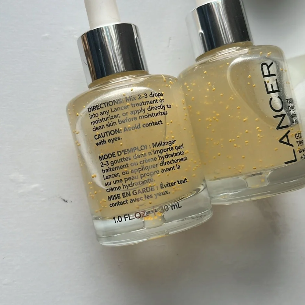 NEW Lancer Triple Peptide Drops 1 OZ Set of 2